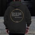 Montessori Children Grow In The Hands Of Teachers Men Zip Up Hoodie Back Print, funny design
