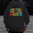 Montessori Rocks Montessori Teacher Back To School Men Zip Up Hoodie Back Print, funny design