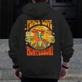 Montessori School Montessori Teacher Peace Love Montessori For Men Women Men Zip Up Hoodie Back Print, funny design