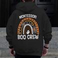 Montessori Teacher Halloween Boo Rainbow Leopard Halloween Men Zip Up Hoodie Back Print, funny design Montessori Teacher Halloween Boo Rainbow Leopard Halloween Men Zip Up Hoodie Back Print, funny design