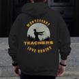 Montessori Teachers Love Brains Halloween Novelty Men Women Men Zip Up Hoodie Back Print, funny design Montessori Teachers Love Brains Halloween Novelty Men Women Men Zip Up Hoodie Back Print, funny design
