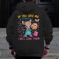 Mouse Teacher If You Give Me A Student I Will Love Them Men Zip Up Hoodie Back Print, funny design