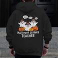 Multilingual Learner Teacher Spooky Halloween ESL Teacher Men Zip Up Hoodie Back Print, Esl Teacher Gifts, funny design Multilingual Learner Teacher Spooky Halloween ESL Teacher Men Zip Up Hoodie Back Print, Esl Teacher Gifts, funny design