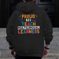 Multilingual Teacher Linguist Language ESL Teaching Men Zip Up Hoodie Back Print, Esl Teacher Gifts, funny design