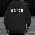 Music Teacher AB CD For Those About To Learn Rock Men Zip Up Hoodie Back Print, funny design Music Teacher AB CD For Those About To Learn Rock Men Zip Up Hoodie Back Print, funny design