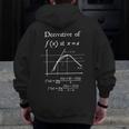 Nerdy Definition Of Derivative Limit Calculus Math Teacher Men Zip Up Hoodie Back Print, funny design