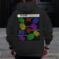 Nerdy Forms Nanotubes Chemistry Teacher Geek Men Zip Up Hoodie Back Print, funny design