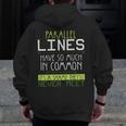 Nerdy Math Lovers Geometry Pun Mathematics Teachers Men Zip Up Hoodie Back Print, funny design
