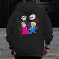 Nerdy Pythagoras Fighting Over C Squared Math Teacher Men Zip Up Hoodie Back Print, funny design Nerdy Pythagoras Fighting Over C Squared Math Teacher Men Zip Up Hoodie Back Print, funny design