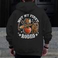 Not My First Rodeo Back To School Teacher Men Zip Up Hoodie Back Print, funny design
