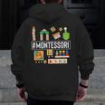Novelty Montessori Studying Learning Schooling Teacher Love For Men Women Men Zip Up Hoodie Back Print, funny design Novelty Montessori Studying Learning Schooling Teacher Love For Men Women Men Zip Up Hoodie Back Print, funny design