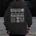 Nurse Educator Shirt Men Women Nursing Instructor Teacher Men Zip Up Hoodie Back Print, funny design Nurse Educator Shirt Men Women Nursing Instructor Teacher Men Zip Up Hoodie Back Print, funny design