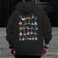 Ocean Animals Alphabet Cute Sea Life ABC Marine Kids Teacher Men Zip Up Hoodie Back Print, funny design Ocean Animals Alphabet Cute Sea Life ABC Marine Kids Teacher Men Zip Up Hoodie Back Print, funny design