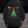 Oh Geometree Christmas Tree Geometry Math Teacher Men Zip Up Hoodie Back Print, funny design Oh Geometree Christmas Tree Geometry Math Teacher Men Zip Up Hoodie Back Print, funny design