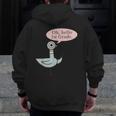 Oh Hello First Graders Cute Pigeon 1st Grade Teacher Men Zip Up Hoodie Back Print, First Grade Teacher Gifts, funny design
