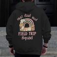 Oink Baa Moo Field Trip Squad Teacher Students Matching Men Zip Up Hoodie Back Print, funny design