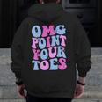 OMG Point Your Toes Dancing Teacher Tap Dancer Dance For Men Women Kids Men Zip Up Hoodie Back Print, funny design