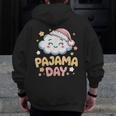 Pajama Day School Spirit Week Fun Cloud Teacher Men Zip Up Hoodie Back Print, funny design