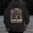 Hispanic Heritage Month One Thankful Teacher Rainbow Men Zip Up Hoodie Back Print, funny design