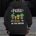 PARA Crew School Cactus Team PARA Teacher Squad For Men Women Kids Men Zip Up Hoodie Back Print, funny design