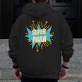 Para Shirt Super Para Paraprofessional Teacher Men Zip Up Hoodie Back Print, Super Teacher Gifts, funny design