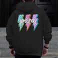 Para Squad Paraprofessional Teacher Lightning Bolt Men Zip Up Hoodie Back Print, funny design Para Squad Paraprofessional Teacher Lightning Bolt Men Zip Up Hoodie Back Print, funny design