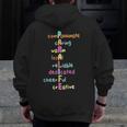 Paraprofessional Teacher Para Sped Ed Parapro Men Zip Up Hoodie Back Print, funny design