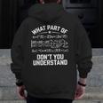 What Part Of Don't You Understand Math Teacher Men Zip Up Hoodie Back Print, funny design What Part Of Don't You Understand Math Teacher Men Zip Up Hoodie Back Print, funny design