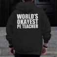 PE Teacher Men Zip Up Hoodie Back Print, Pe Teacher Gifts, funny design
