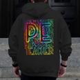 PE Teacher Phys Ed Tie Dye Physical Education Appreciation Men Zip Up Hoodie Back Print, Pe Teacher Gifts, funny design PE Teacher Phys Ed Tie Dye Physical Education Appreciation Men Zip Up Hoodie Back Print, Pe Teacher Gifts, funny design