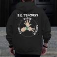 Physical Education PE Teacher Rock Paper Scissor Men Zip Up Hoodie Back Print, Pe Teacher Gifts, funny design Physical Education PE Teacher Rock Paper Scissor Men Zip Up Hoodie Back Print, Pe Teacher Gifts, funny design