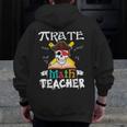 Pirate Math Teacher Skull Pirate Halloween Costume Men Zip Up Hoodie Back Print, funny design Pirate Math Teacher Skull Pirate Halloween Costume Men Zip Up Hoodie Back Print, funny design