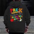 Pre-k Where The Adventure Begins First Day Of Prek Teacher Men Zip Up Hoodie Back Print, funny design Pre-k Where The Adventure Begins First Day Of Prek Teacher Men Zip Up Hoodie Back Print, funny design