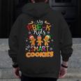 My Pre-K Kids Are Smart Cookies Christmas Teacher Men Zip Up Hoodie Back Print, funny design