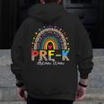 PreK Dream Team Leopard Rainbow Teacher Squad Back To School Men Zip Up Hoodie Back Print, funny design PreK Dream Team Leopard Rainbow Teacher Squad Back To School Men Zip Up Hoodie Back Print, funny design