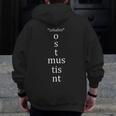 Present Active Conjugation Latin Teacher Latin Language Men Zip Up Hoodie Back Print, funny design
