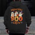 Principal Teacher Boo Crew Halloween Spooky Costume Men Zip Up Hoodie Back Print, funny design Principal Teacher Boo Crew Halloween Spooky Costume Men Zip Up Hoodie Back Print, funny design