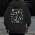 Problem Solver Math Alphabet ABC Teacher Students Men Zip Up Hoodie Back Print, funny design
