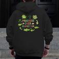 Progress Over Perfection Frog Back To School Teacher Men Zip Up Hoodie Back Print, funny design Progress Over Perfection Frog Back To School Teacher Men Zip Up Hoodie Back Print, funny design