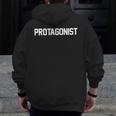 Protagonist English Literature Teacher Costume T Shirt Men Zip Up Hoodie Back Print, English Teacher Gifts, funny design Protagonist English Literature Teacher Costume T Shirt Men Zip Up Hoodie Back Print, English Teacher Gifts, funny design