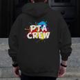 PTA Crew Back To School Volunteer Board Mom Parent Teacher Men Zip Up Hoodie Back Print, Couple Gifts, funny design