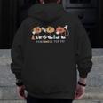 Pumpkin PE Teacher Team Physical Education Autumn Fall Men Zip Up Hoodie Back Print, Pe Teacher Gifts, funny design