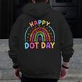 Rainbow Happy Dot Day Shirts Teacher Kids September 15th Men Zip Up Hoodie Back Print, funny design Rainbow Happy Dot Day Shirts Teacher Kids September 15th Men Zip Up Hoodie Back Print, funny design
