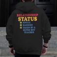 Relationship Status Single Married Hot Teacher Men Zip Up Hoodie Back Print, funny design Relationship Status Single Married Hot Teacher Men Zip Up Hoodie Back Print, funny design
