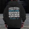 Resource Teacher Tshirt Men Women Men Zip Up Hoodie Back Print, funny design
