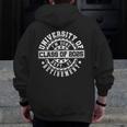 Retired 2025 For Teacher Retirement University Of I'm Done Men Zip Up Hoodie Back Print, funny design