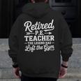 Retired PE Teacher Legend Left The Gym Physical Education Men Zip Up Hoodie Back Print, Pe Teacher Gifts, funny design Retired PE Teacher Legend Left The Gym Physical Education Men Zip Up Hoodie Back Print, Pe Teacher Gifts, funny design