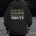 Retro Back To School Women Old Camo Preschool Teacher Men Zip Up Hoodie Back Print, funny design Retro Back To School Women Old Camo Preschool Teacher Men Zip Up Hoodie Back Print, funny design