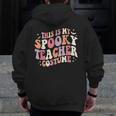 Retro Halloween This Is My Spooky School Teacher Costume Men Zip Up Hoodie Back Print, funny design Retro Halloween This Is My Spooky School Teacher Costume Men Zip Up Hoodie Back Print, funny design