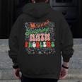 Retro Sleighing Math Problems Santa Math Teacher Christmas Men Zip Up Hoodie Back Print, funny design Retro Sleighing Math Problems Santa Math Teacher Christmas Men Zip Up Hoodie Back Print, funny design